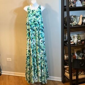 Torrid Vibrant Green Floral Maxi Dress